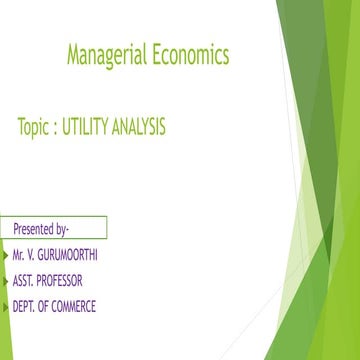 Utility analaysis