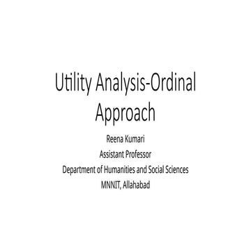 Utilityffvhgg Analysis-Ordinal Approach.pptx