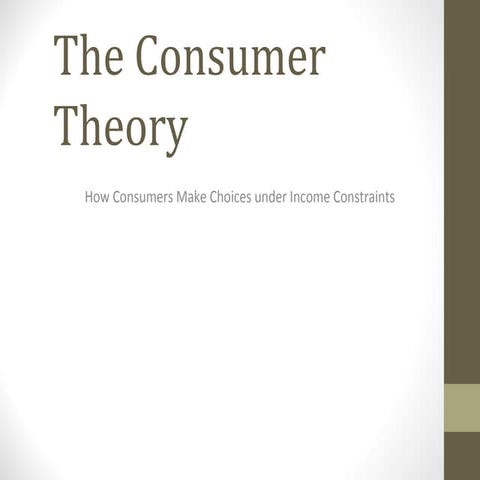 Utility theory microeco