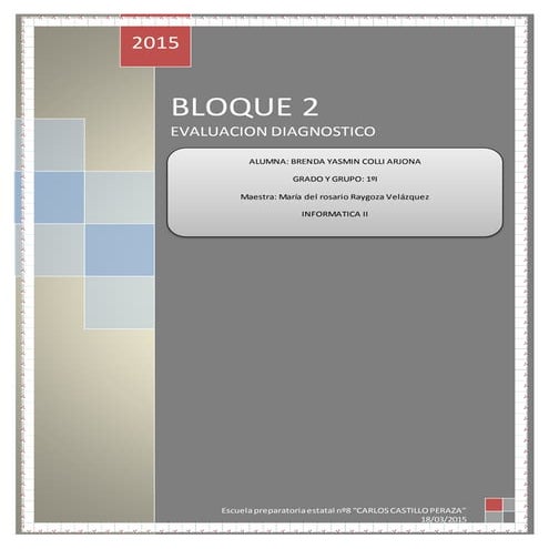 EVALUACION DIAGNOSTICA BLOQUE 2