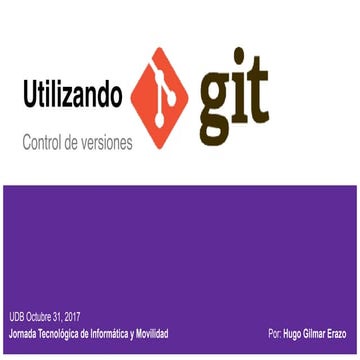 Control de versiones utilizando Git