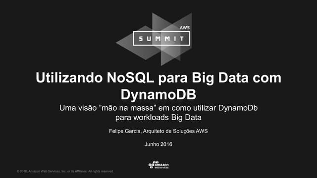 Utilizando NoSQL para Big Data com DynamoDB 
