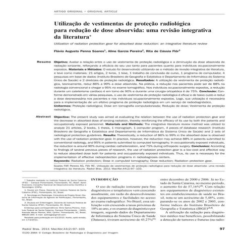 Utilização de ferramentas de proteção radiologica