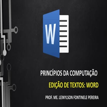 Utilização do editor de texto Word