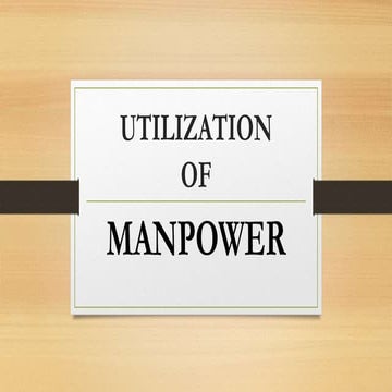 UTILIZATION of Resources for an organization.pptx