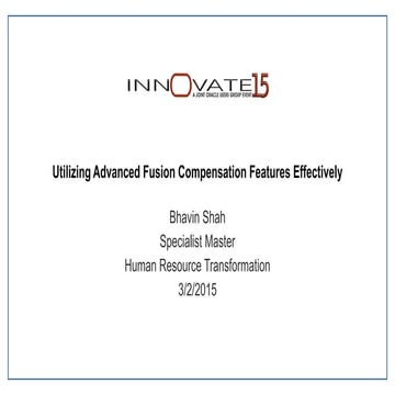 Utilizing Advanced Fusion Compensation Features Effectively