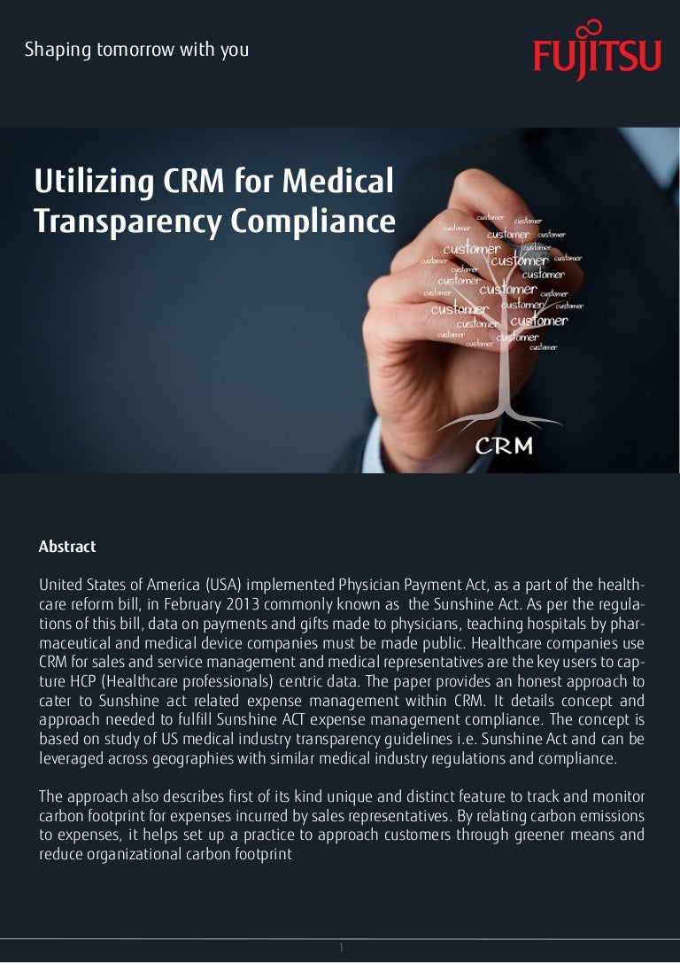 Cdrh Transparency: Compliance _ Overview of CDRH Transparency – IOQJ