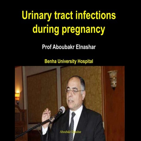 Urinary tract infections during pregnancy
