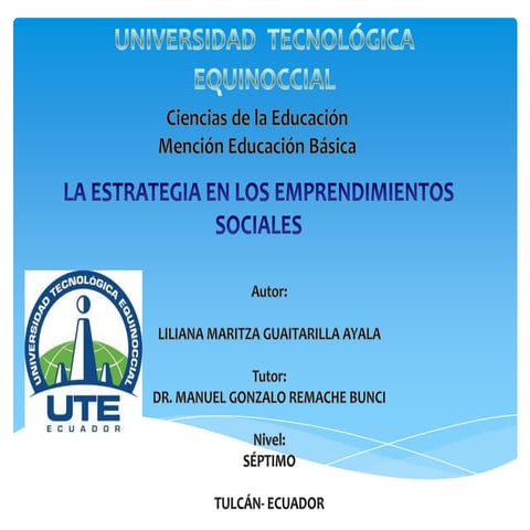 Ut la estrategia de los emprendimientos cultura de los emprendimientos