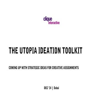 Utopia: Communications Planning tool