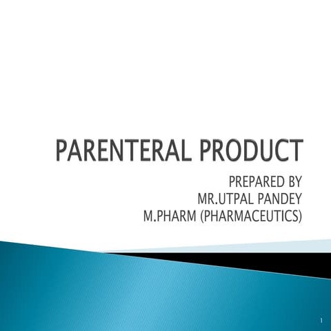 Comprehensive Overview of Parenteral Drug Administration and Quality ...