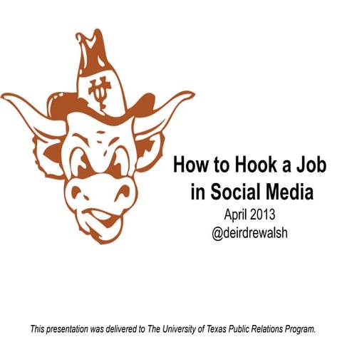 How to Hook a Job in Social Media