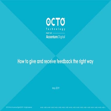 How to give and receive feedback the good way