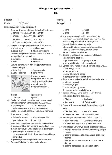 Mengupas Tuntas Soal IPS Kelas 6 Semester 2 PDF: Panduan Lengkap untuk Siswa dan Guru
