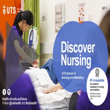 Discover Nursing @ UTS - Info Session June 2025 | PPTX