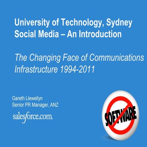 The Changing face of Communications Infrastructure