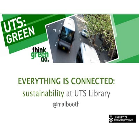 UTS Library & Sustainability