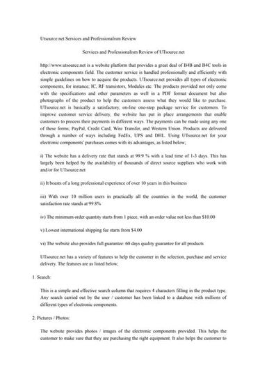 Utsource.net services and professionalism review  