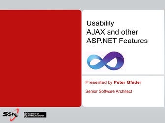 Usability AJAX and other ASP.NET Features