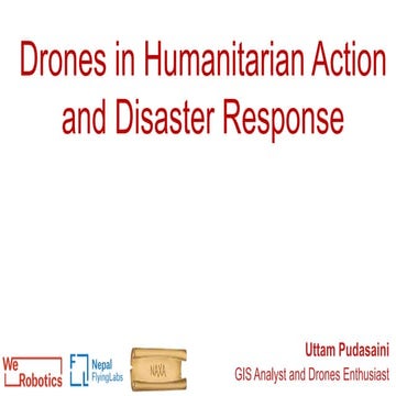Use of Drones in Humanitarian Action and Disaster Management