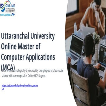 Uttaranchal University Online MCA Program