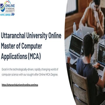 Uttaranchal University Online MCA Program | PDF