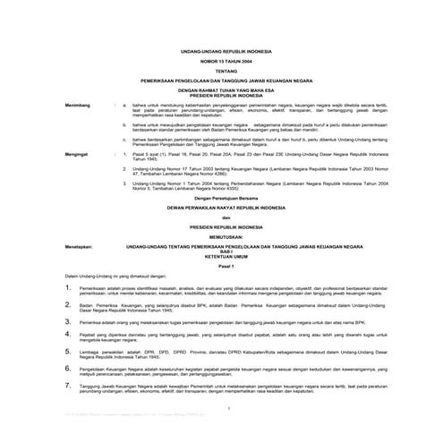 UU 15 Tahun 2004