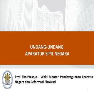 SOSIALISASI UU ASN 2014