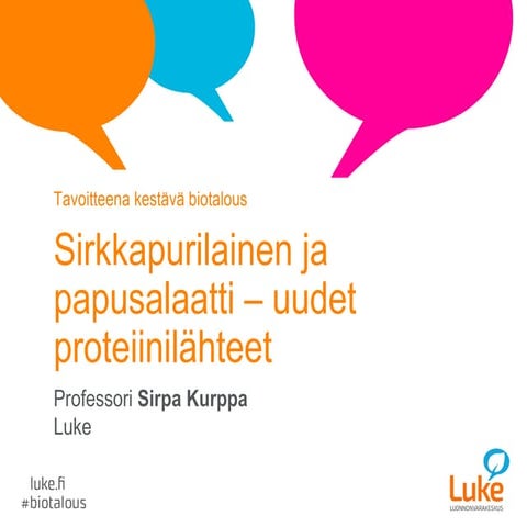 Uudet proteiinilahteet