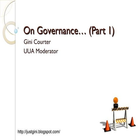 Uu Governance   Part 1