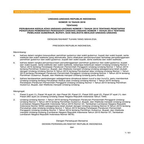 Uu no 10_2016_ tentang_pemilihan gubernur_bupati_dan walikota