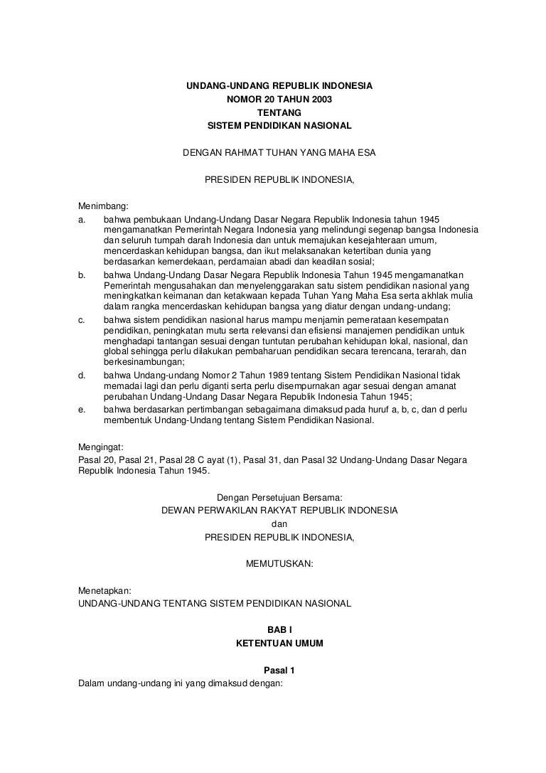 Uu Sisdiknas No 202023: What You Need to Know About Its Revolutionary Impact