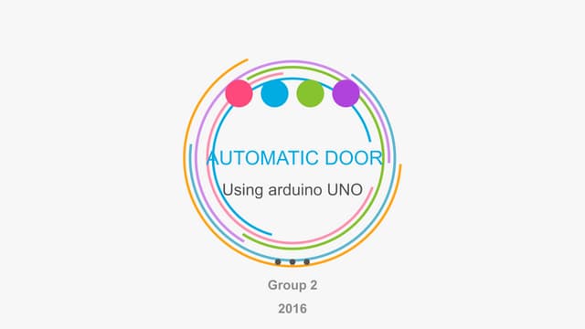 Automatic Door Opener with Arduino UNO