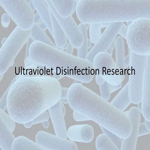 Ultra Violet Disinfection 