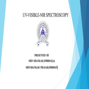 UV- VISIBLE-NIR spectroscopy-IIT DHANBAD