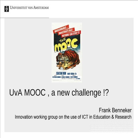 UvA MOOC, a new challenge