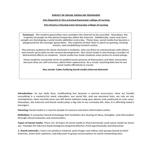 IMPACT_OF_SOCIAL-MEDIA- AMONG- TEENAGERS