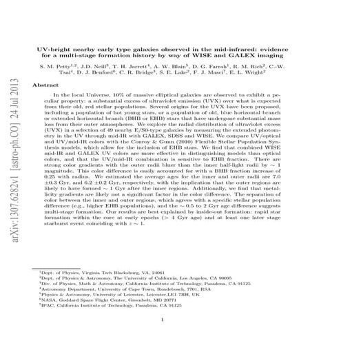 Uv bright nearby_early_type_galaxies_observed_in_the_mid_infrared