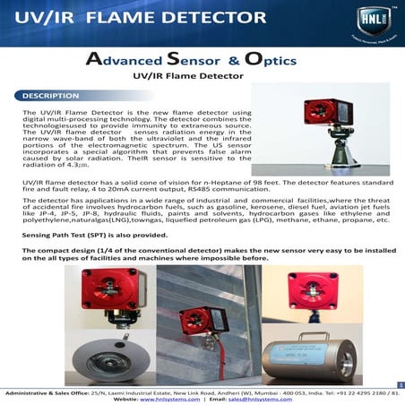 Uv flame detector