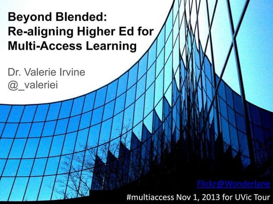 Multi-Access Presentation for UVic Corporate/External Relations Tour