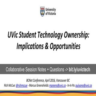 UVic Student Technology Ownership: ...