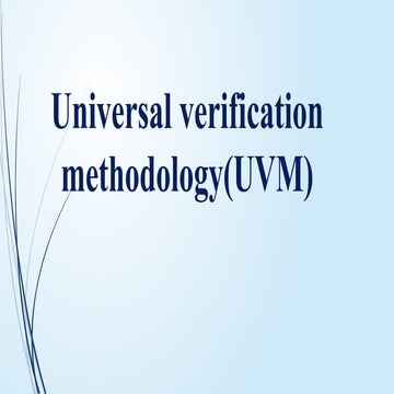 UVM Methodology Tutorial | PDF