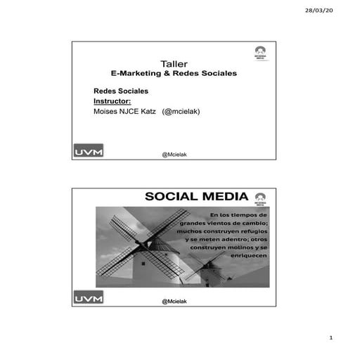 Uvm redes sociales sabadito marzo 28  primera parte 