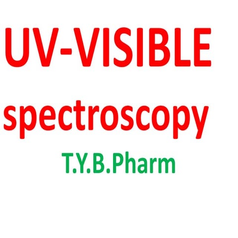Uv spectroscopy