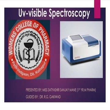 UV Spectroscopy by satyashri Mane(0).pptx