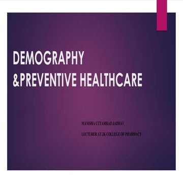 demography and preventive healthcare-chapter 2