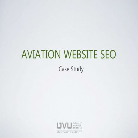 SEO Presentation Case Study with Tips and Tricks