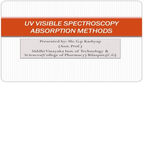 Uv visible spectroscopy absorption methods (2)