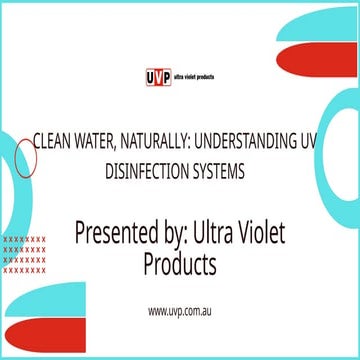 UV Water Treatment|Ultra Violet Products.pptx