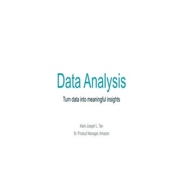 Turning Data Into Meaningful Insights | PPT
